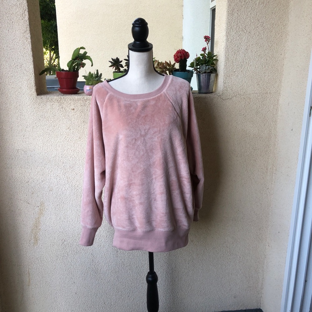 So (Kohl’s) Pink Fuzzy Sweatshirt